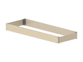 Kantplankset 0.75 x 1.85 m - hout