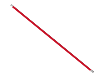 Diagonale - 3.05 m longueur - rouge - RS TOWER 5