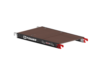 Wooden platform - 1.20 m length with hatch - MiTOWER