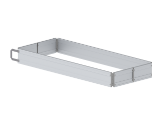 Toe board set 0.65 x 1.65 m - aluminium - MiTOWER PLUS