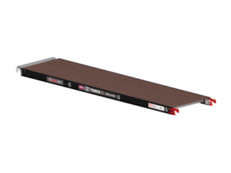 Wooden platform - 2.45 m length without hatch - RS TOWER 5