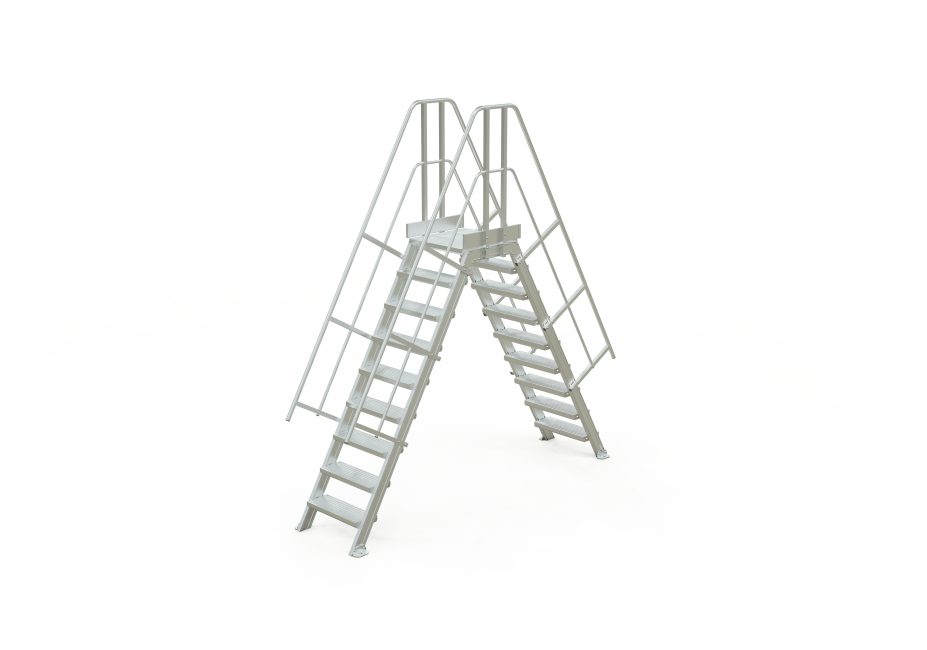 Step-over-platform - 60° slope angle - 6 treads