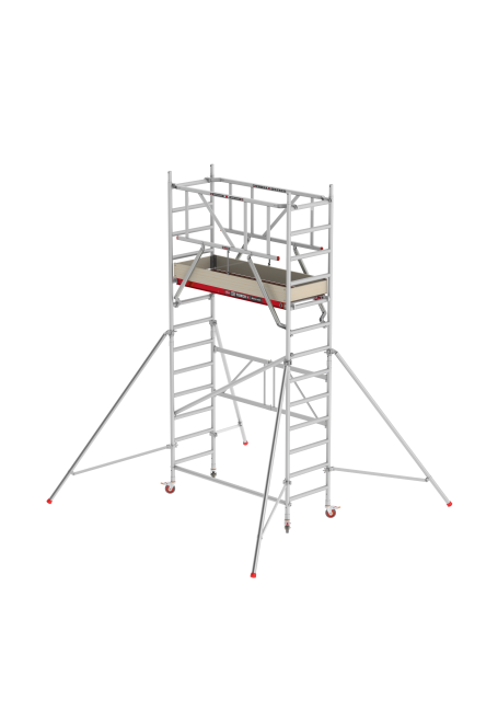 RS 44-POWER-S kamersteiger - 4.80 m werkhoogte - 0.75 m breed - 1.85 m houten platform - Safe-Quick®