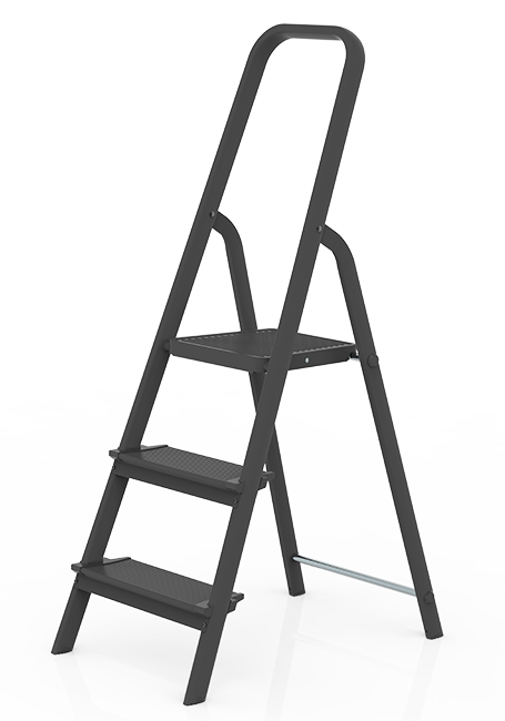 Grand Step Black huishoudtrap 3-treeds
