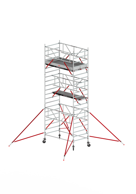 RS TOWER 52-S andamio - 7.20 m altura de trabajo - 1.35 m de ancho - 2.45 m Fiber-Deck® plataforma - Safe-Quick®