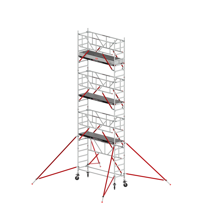 RS TOWER 51-S rolsteiger - 8.20 m werkhoogte - 0.75 m breed - 3.05 m houten platform - Safe-Quick®