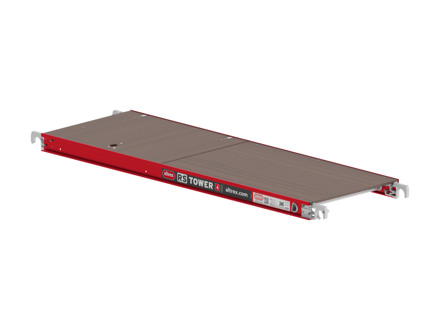 Houten platform - 1.85 m lengte met luik - RS TOWER 4