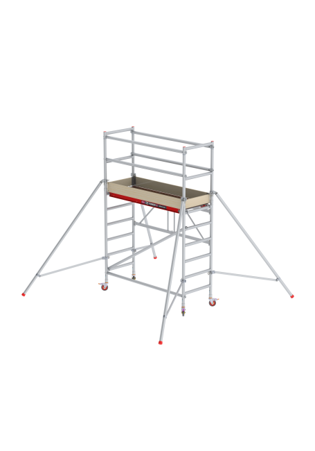 RS 44-POWER Zimmergerüst - 3.80 m Arbeitshöhe - 0.75 m breit - 1.85 m Holzplattform - Streben