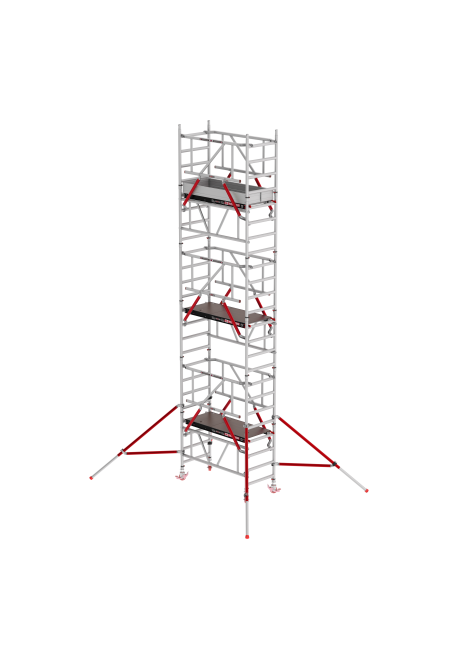 MiTOWER PLUS andamio - 7.20 m altura de trabajo - 0.75 m ancho - 1.65 m Fiber-Deck® plataforma - Safe-Quick®