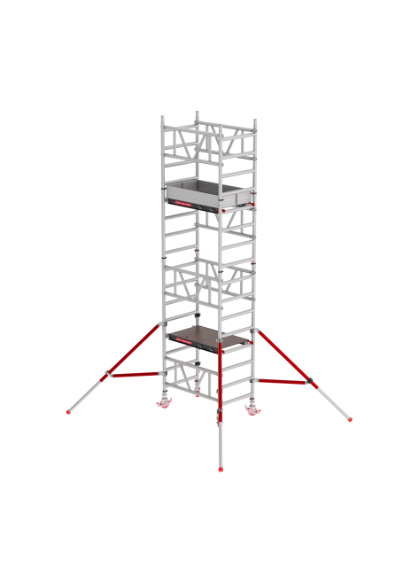 MiTOWER mobile access tower - 5.20 m working height - 0.75 m width - 1.20 m Fiber-Deck® platform