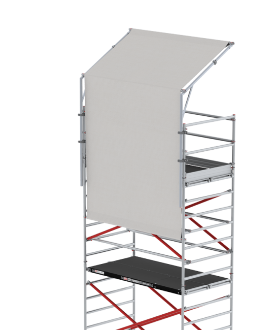 Scaffolding shelter system - 2.45 m width
