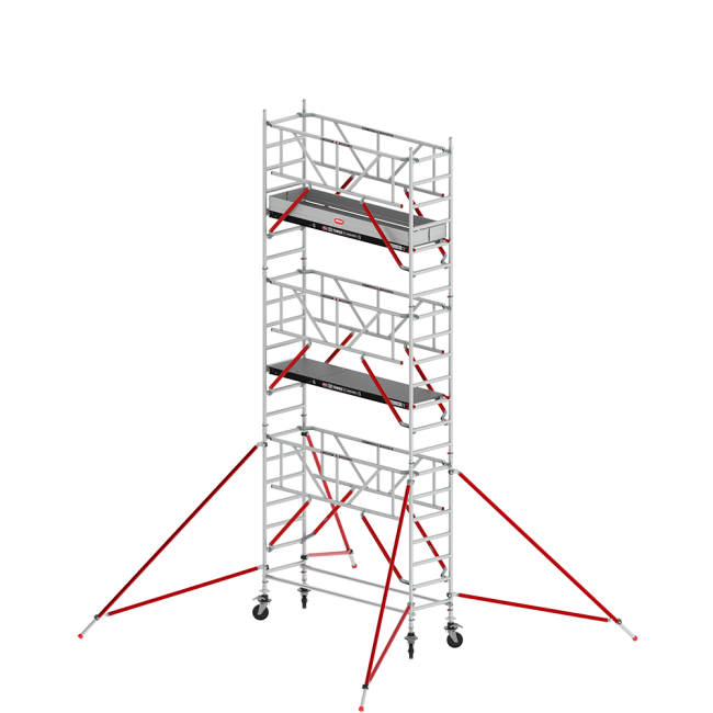 RS TOWER 51-S rolsteiger - 7.20 m werkhoogte - 0.75 m breed - 1.85 m Fiber-Deck® platform - Safe-Quick®