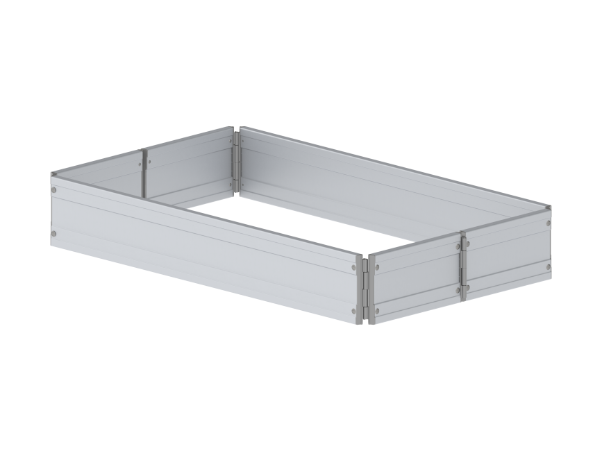 Kantplankset 0.65 x 1.20 m - aluminium - MiTOWER