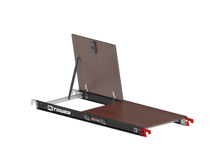 Plataforma de madera - 1.65 m longitud con trampilla - MiTOWER PLUS