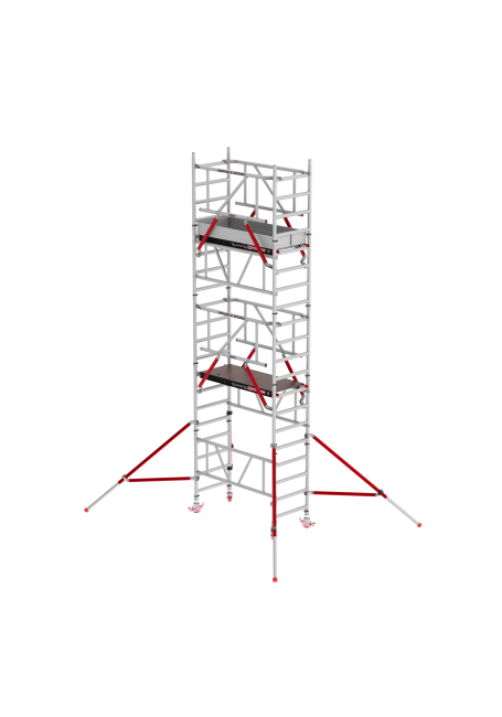 MiTOWER PLUS andamio - 6.20 m altura de trabajo - 0.75 m ancho - 1.65 m Fiber-Deck® plataforma - Safe-Quick®