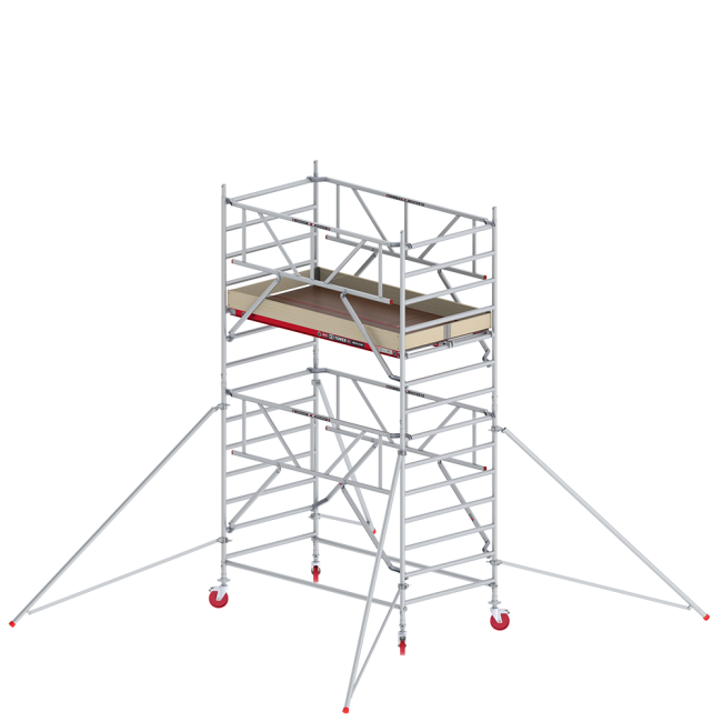 RS TOWER 42-S rolsteiger - 5.20 m werkhoogte - 1.35 m breed - 1.85 m houten platform - Safe-Quick®