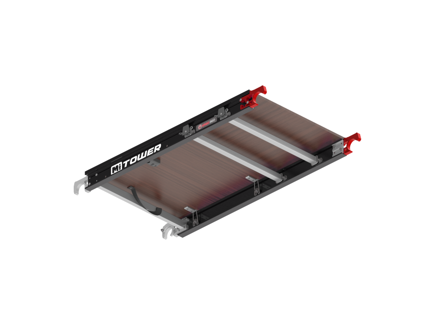 Wooden platform - 1.20 m length with hatch - MiTOWER