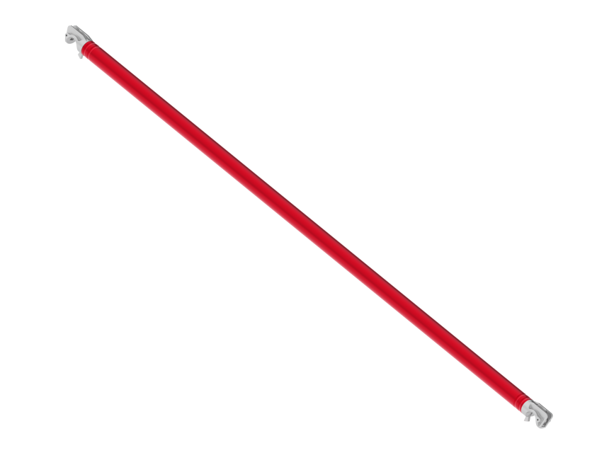 Diagonale - 1.85 m longueur - rouge - RS TOWER 5