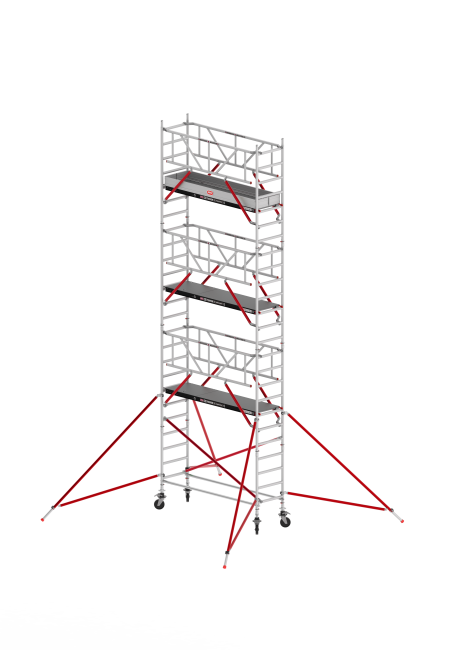 RS TOWER 51 PLUS échafaudage roulant - 8.20 m hauteur de travail - 0.90 m de large - 3.05 m Fiber-Deck® plate-forme - Safe-Quick® + lisses