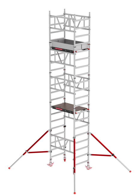 MiTOWER rolsteiger - 5.20 m werkhoogte - 0.75 m breed - 1.20 m houten platform