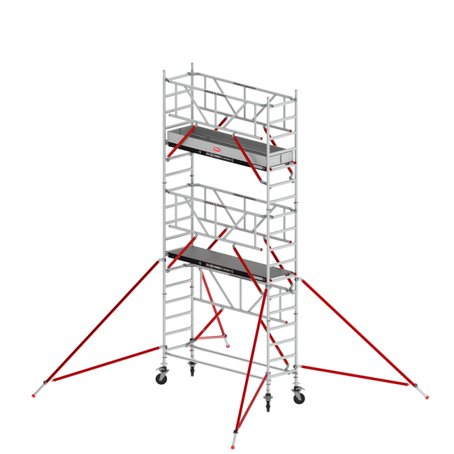 RS TOWER 51-S rolsteiger - 6.20 m werkhoogte - 0.75 m breed - 3.05 m Fiber-Deck® platform - Safe-Quick®