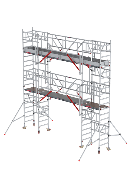 MiTOWER CONNECT set de extensión - 4.2 m altura de plataforma - 1.85 m plataforma de madera