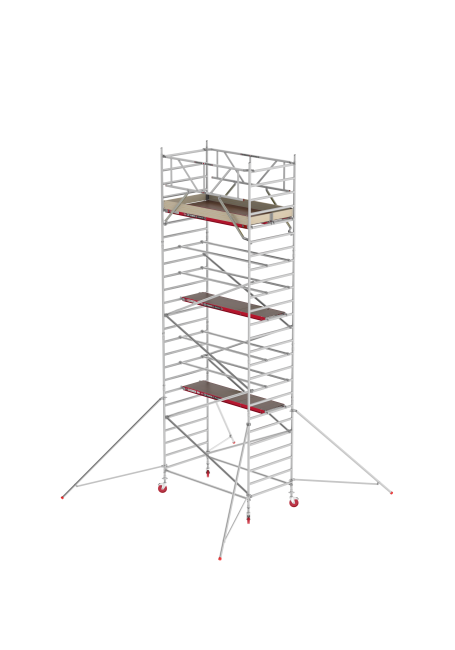 RS TOWER 42 échafaudage roulant - 8.20 m hauteur de travail - 1.35 m de large - 1.85 m plate-forme en bois - Lisses