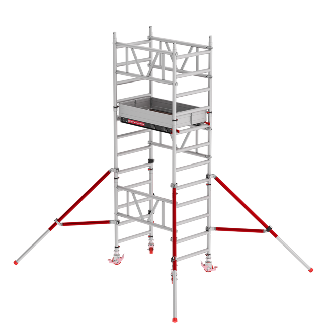 MiTOWER rolsteiger - 4.20 m werkhoogte - 0.75 m breed - 1.20 m Fiber-Deck® platform