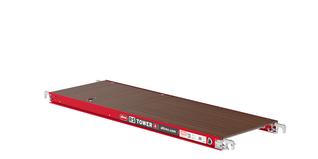 Houten platform - 1.85 m lengte met luik - RS TOWER 4