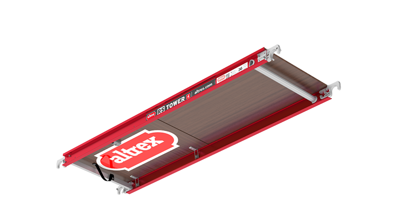Houten platform - 1.85 m lengte met luik - RS TOWER 4