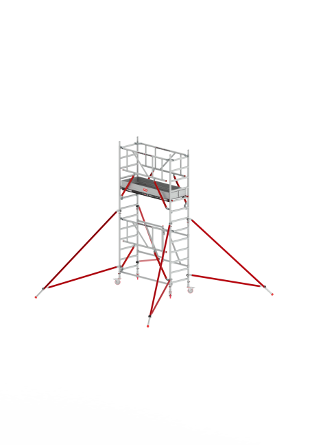 RS TOWER 54-S kamersteiger - 4.80 m werkhoogte - 0.75 m breed - 1.85 m houten platform - Safe-Quick®