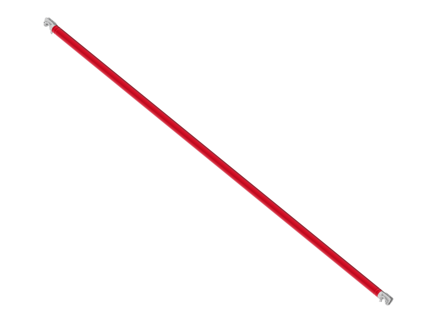Diagonale - 3.05 m longueur - rouge - RS TOWER 5