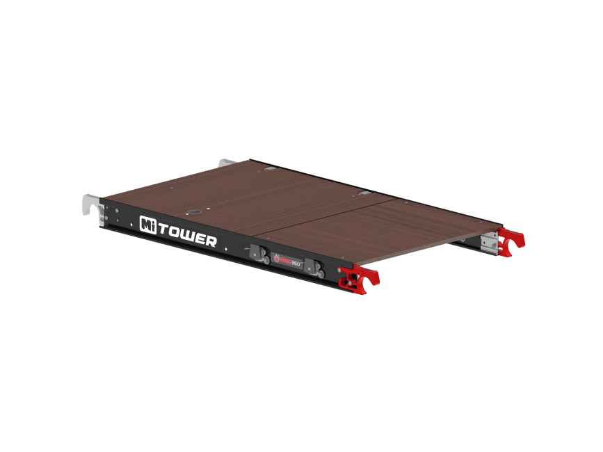 Wooden platform - 1.20 m length with hatch - MiTOWER