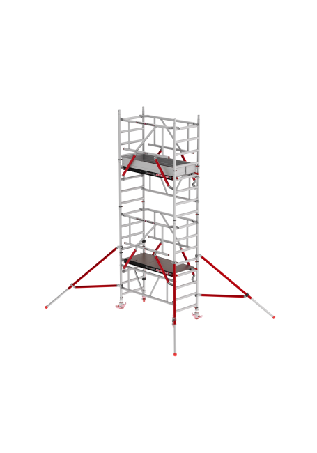 MiTOWER PLUS andamio - 5.20 m altura de trabajo - 0.75 m de ancho - 1.65 m plataforma de madera - Safe-Quick®