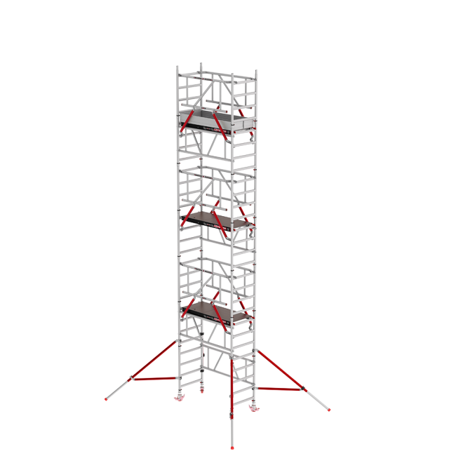 MiTOWER PLUS Fahrgerüst - 8.20 m Arbeitshöhe - 0.75 m breit - 1.65 m Fiber-Deck® Plattform - Safe-Quick®