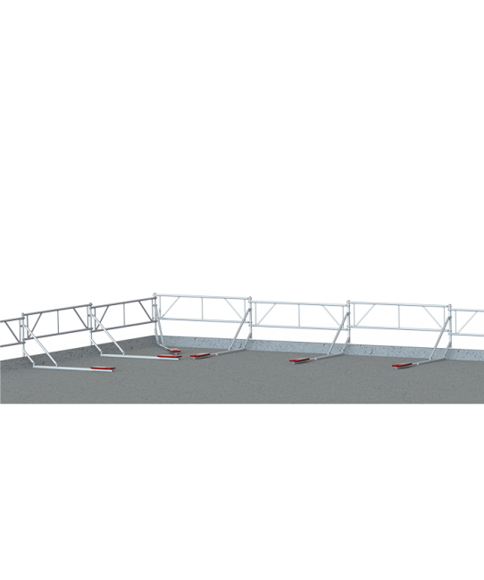 EP5 garde-corps toit terrasse - 2.5 m longueur (1 x 2,5 m)