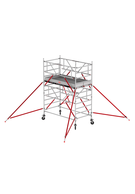 RS TOWER 52-S mobile access tower - 4.20 m working height - 1.35 m width - 3.05 m wooden platform - Safe-Quick®