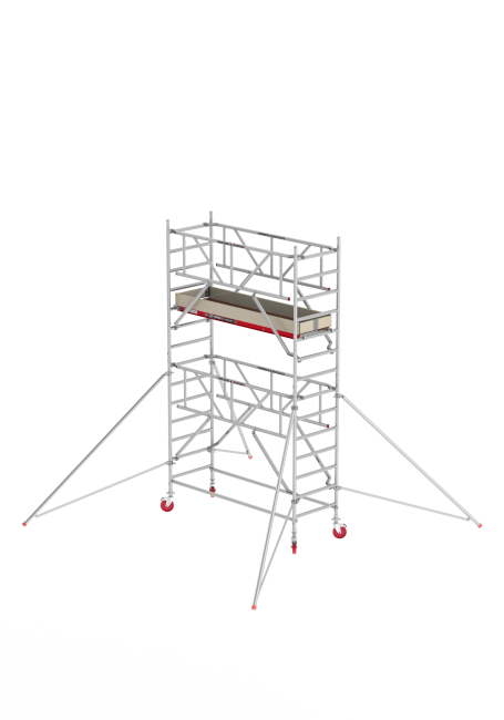 RS TOWER 41 PLUS-S rolsteiger - 5.20 m werkhoogte - 0.90 m breed - 2.45 m houten platform - Safe-Quick®