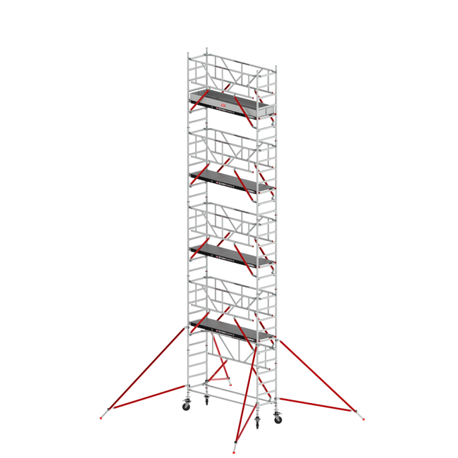RS TOWER 51-S rolsteiger - 10.20 m werkhoogte - 0.75 m breed - 3.05 m houten platform - Safe-Quick®