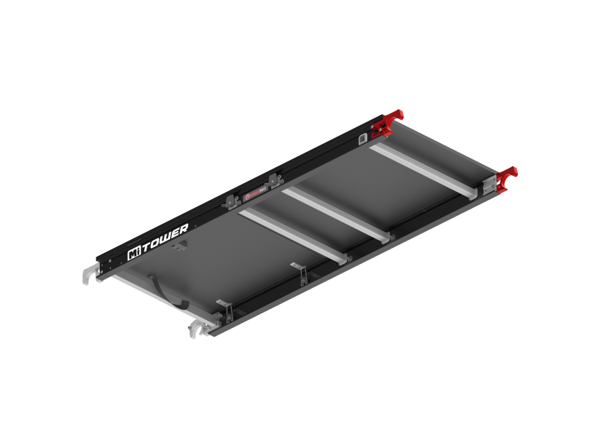 Plate-forme Fiber-Deck® - 1.65 m longueur avec trappe - MiTOWER PLUS