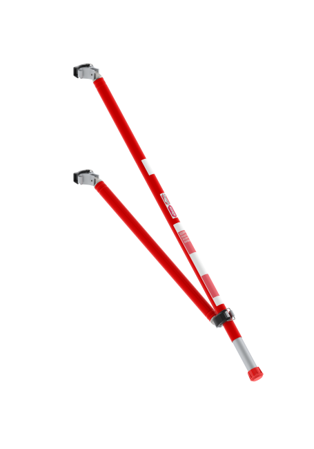 Stabilisateur triangulaire Easy-lock® - rouge - MiTOWER PLUS