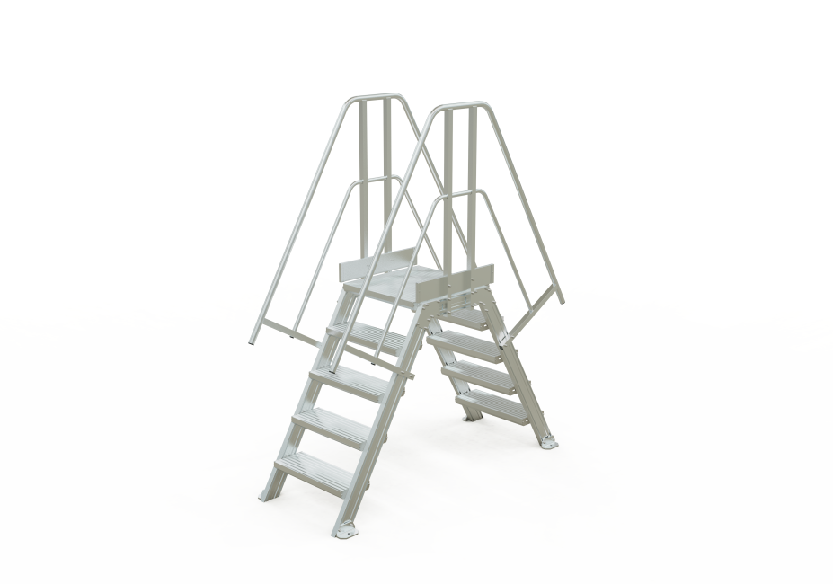 Overstapbordes - 45° hellingshoek - 6 treden