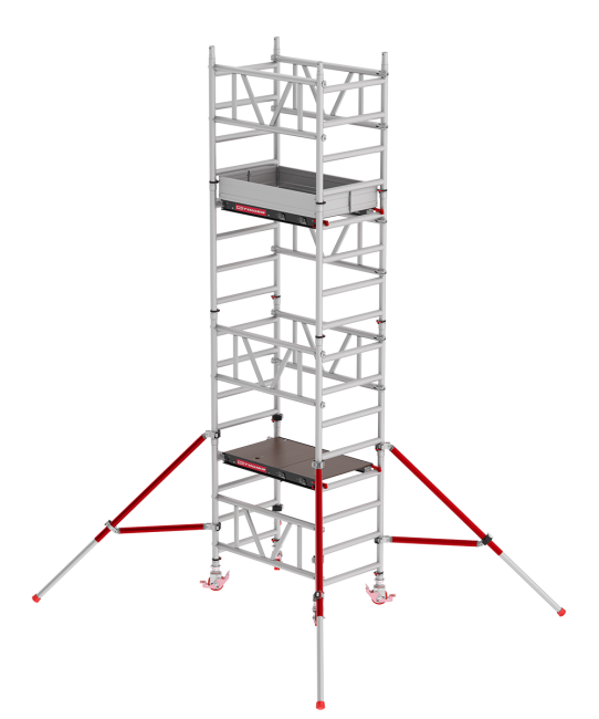 MiTOWER rolsteiger - 5.20 m werkhoogte - 0.75 m breed - 1.20 m houten platform