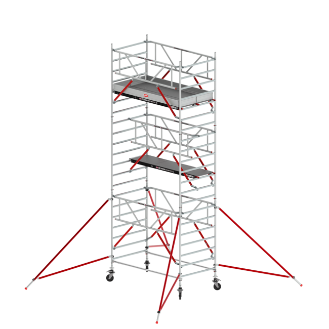 RS TOWER 52-S mobile access tower - 7.20 m working height - 1.35 m width - 3.05 m wooden platform - Safe-Quick®