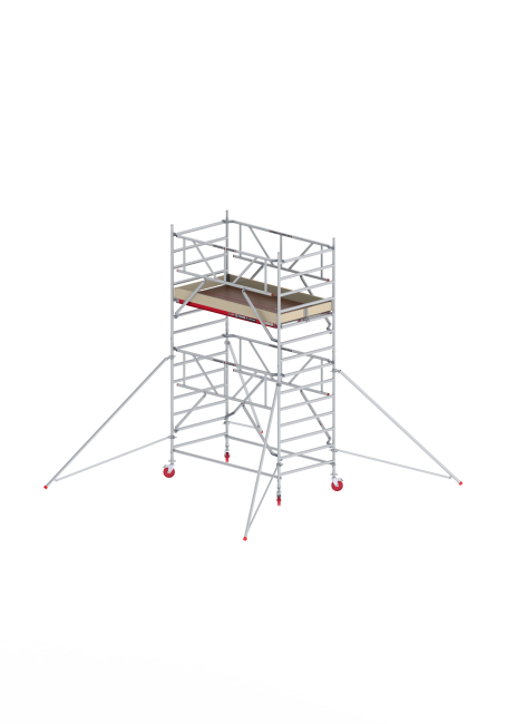 RS TOWER 42-S rolsteiger - 5.20 m werkhoogte - 1.35 m breed - 1.85 m houten platform - Safe-Quick®