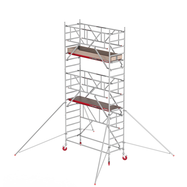 RS TOWER 41 PLUS-S rolsteiger - 6.20 m werkhoogte - 0.90 m breed - 1.85 m houten platform - Safe-Quick®
