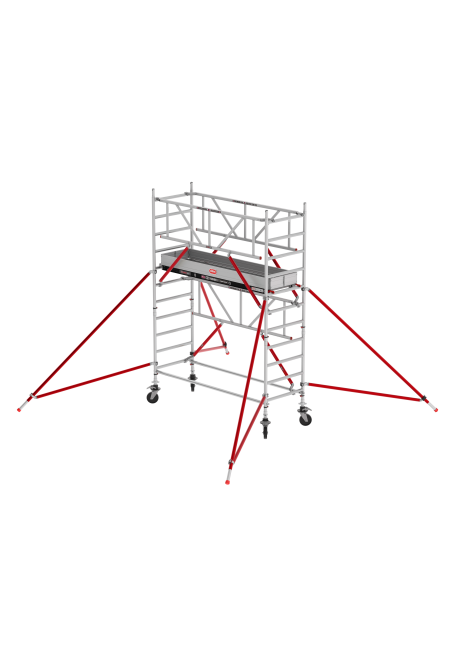 RS TOWER 51 PLUS-S échafaudage roulant - 4.20 m hauteur de travail - 0.90 m de large - 2.45 m Fiber-Deck® plate-forme - Safe-Quick®