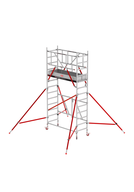 RS TOWER 54 kamersteiger - 4.80 m werkhoogte - 0.75 m breed - 1.85 m Fiber-Deck® platform - Schoren