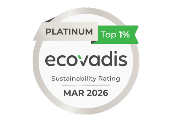 Ecovadis platinum medal